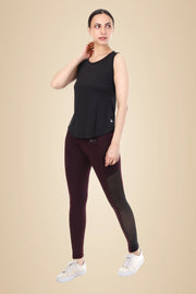 Black And White Polyester Co-Ord Set For Women Combo