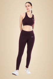 Blue & Maroon Polyester Co-Ord Set For Women Combo