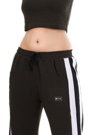 MonoLine Co-ord Full Set – Stylish Grey Crop Top & Joggers