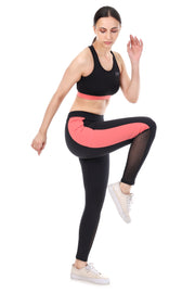 CoralEdge Panel Active Co-ord Set – Sports Bra & Leggings