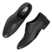 Black Lace Up Leather Shoes For Men