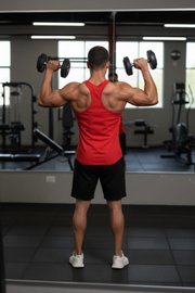 Men’s Red Gym Tank Top – Athletic Fit Performance Wear