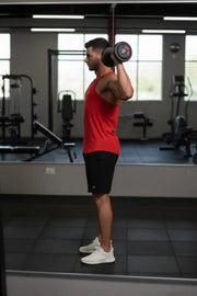 Men’s Red Gym Tank Top – Athletic Fit Performance Wear